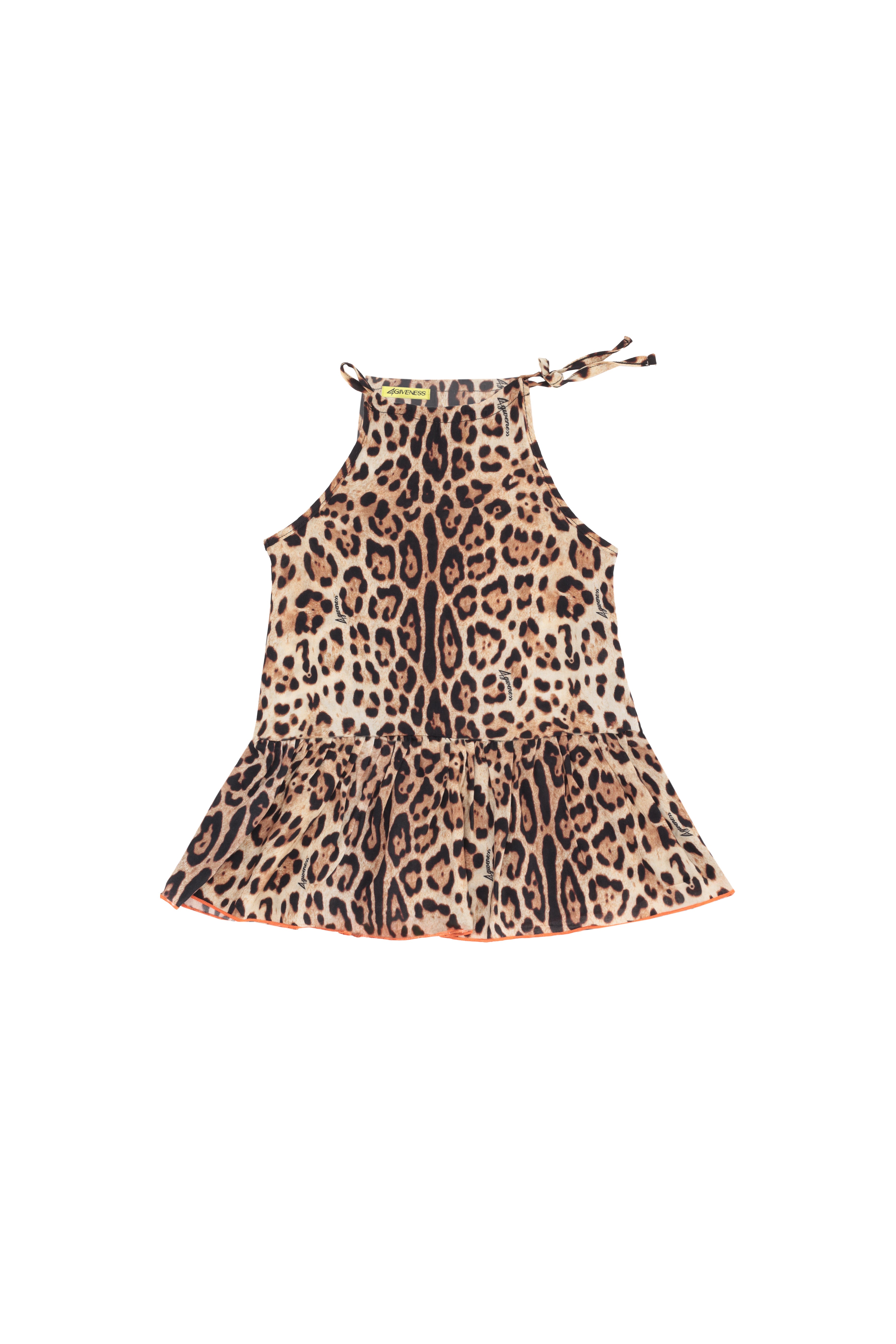 ABITO BALZA E FIOCCHETTO ANIMALIER