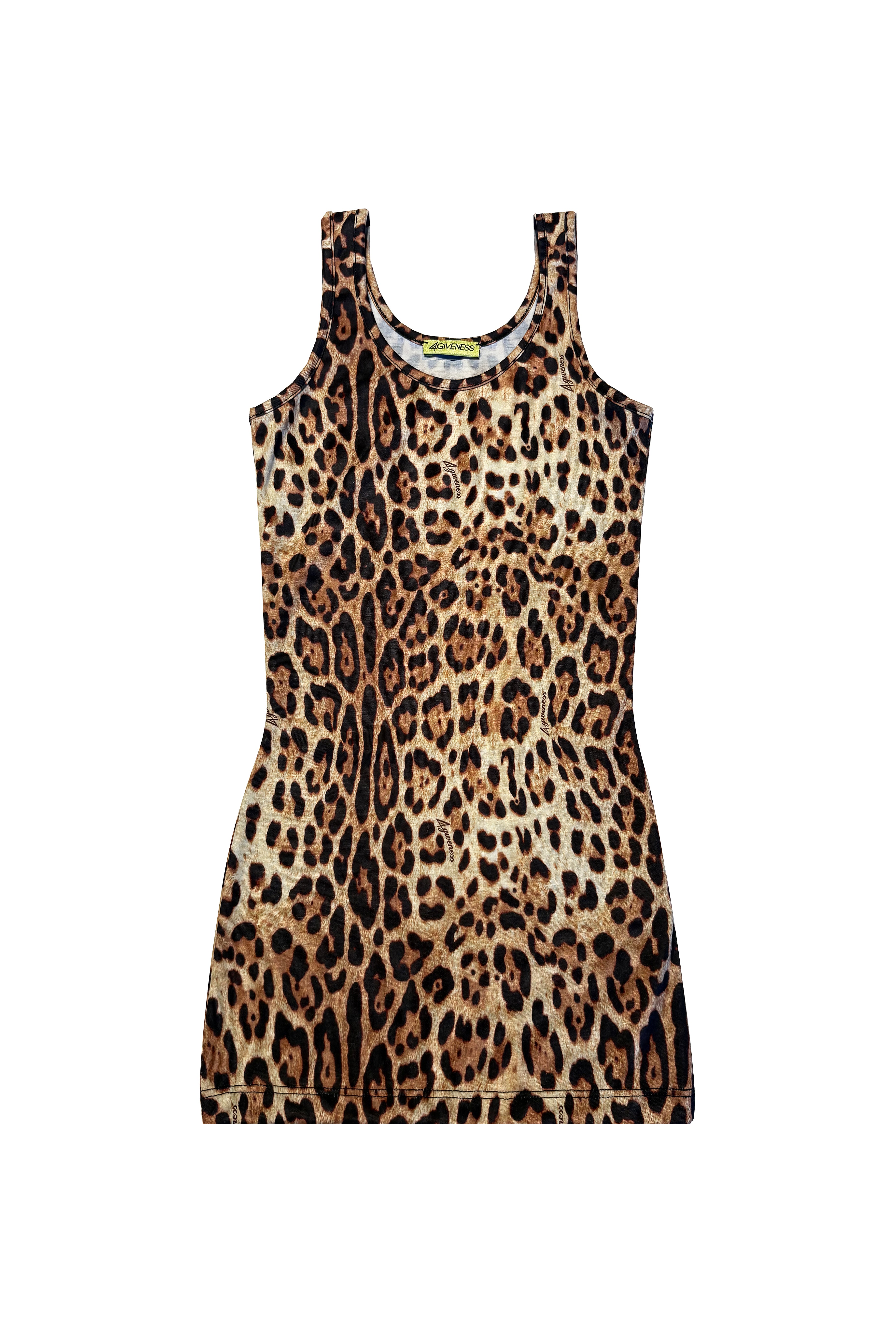 ABITO CANOTTA CORTO LEOPARD