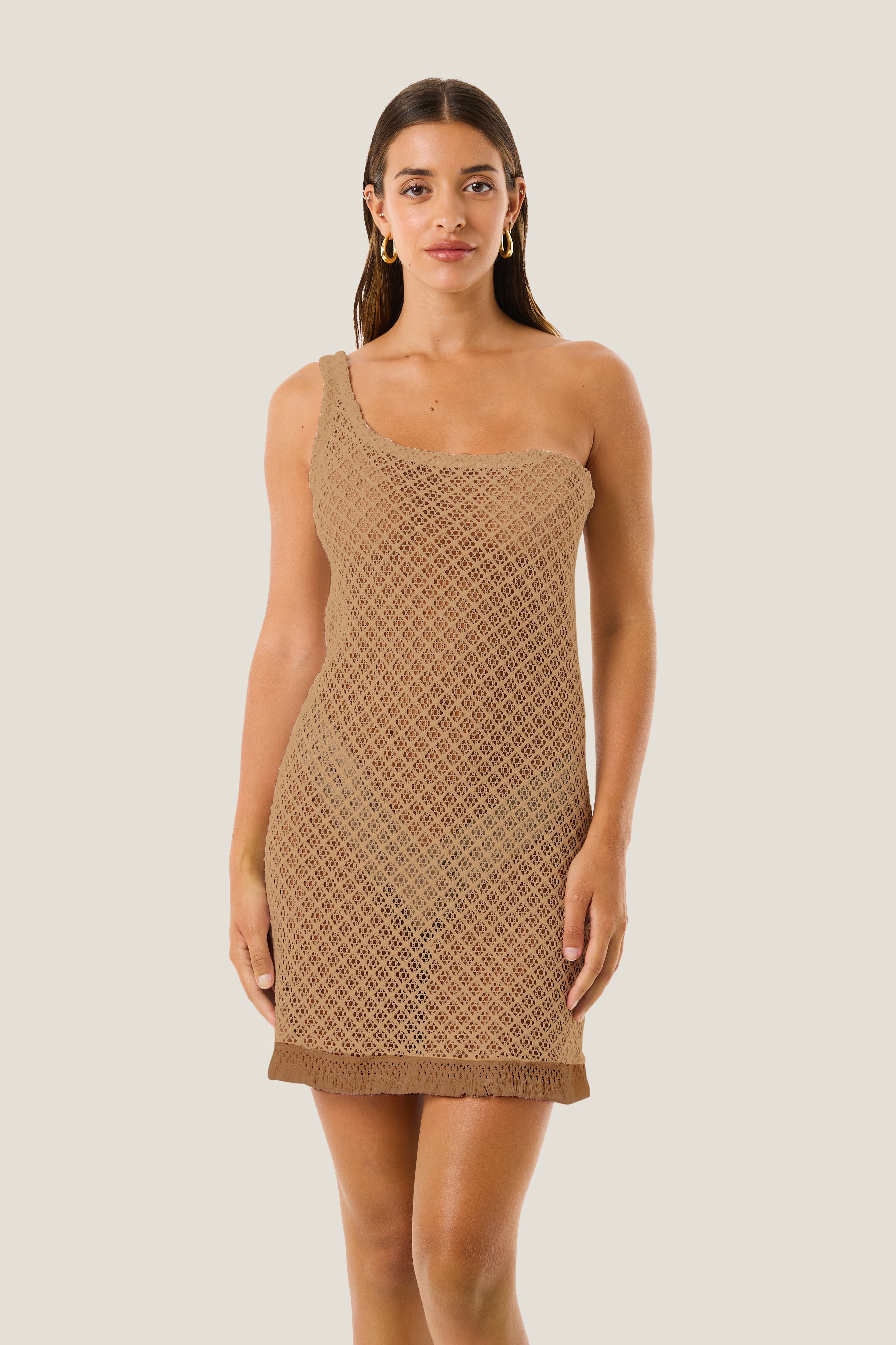 ABITO CORTO NATURAL MESH