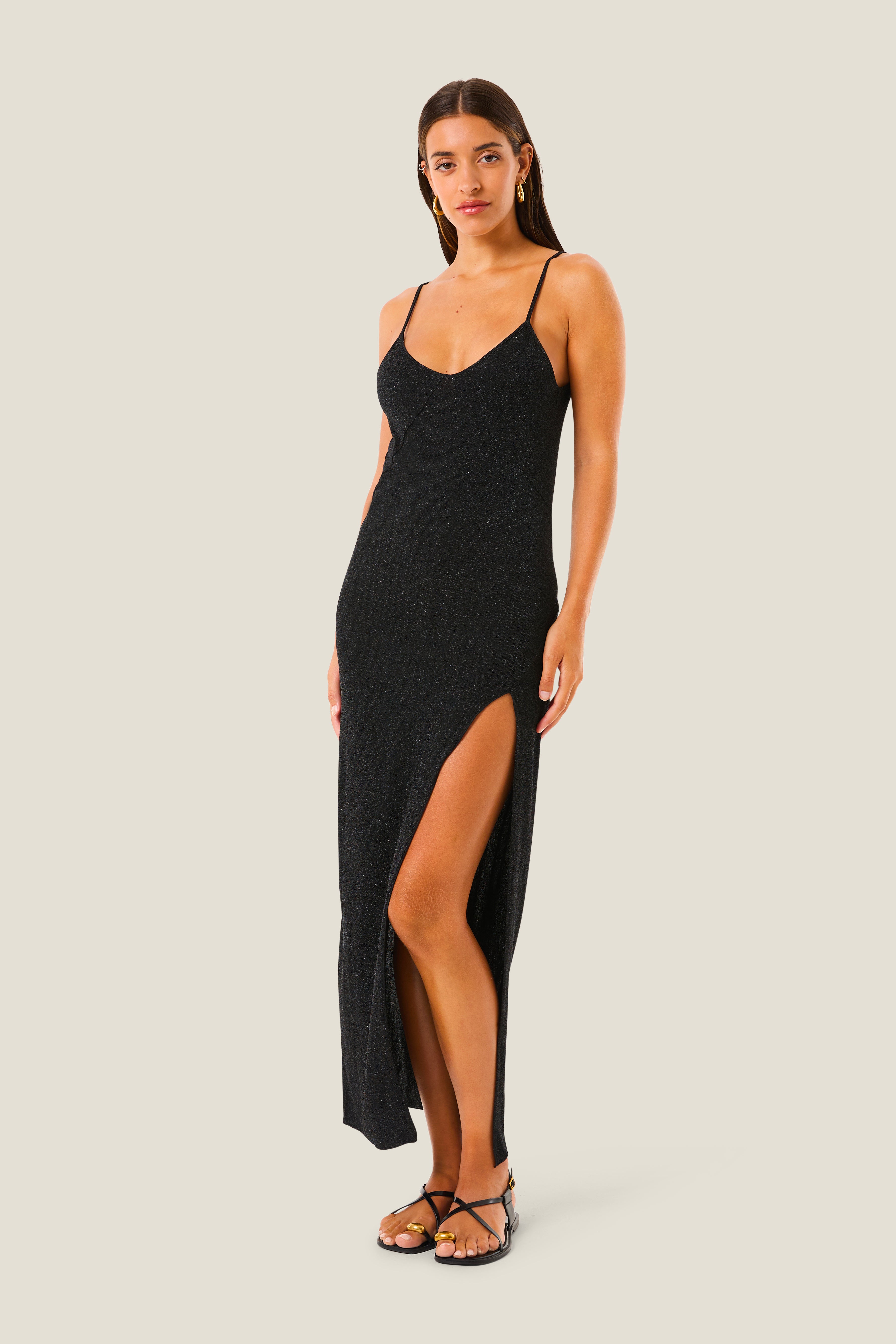 ABITO LUNGO COLOR LUREX