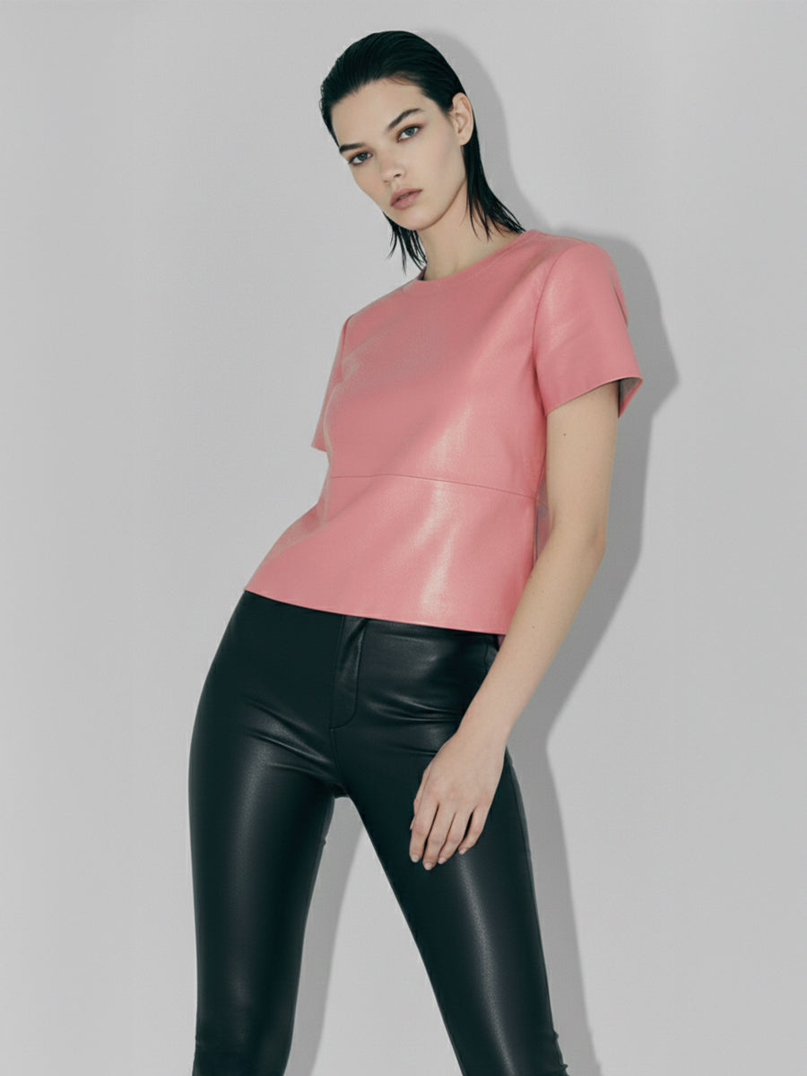 AWAKEN RECYCLED LEATHER TEE