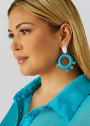 Beaded Wrapped Earrings