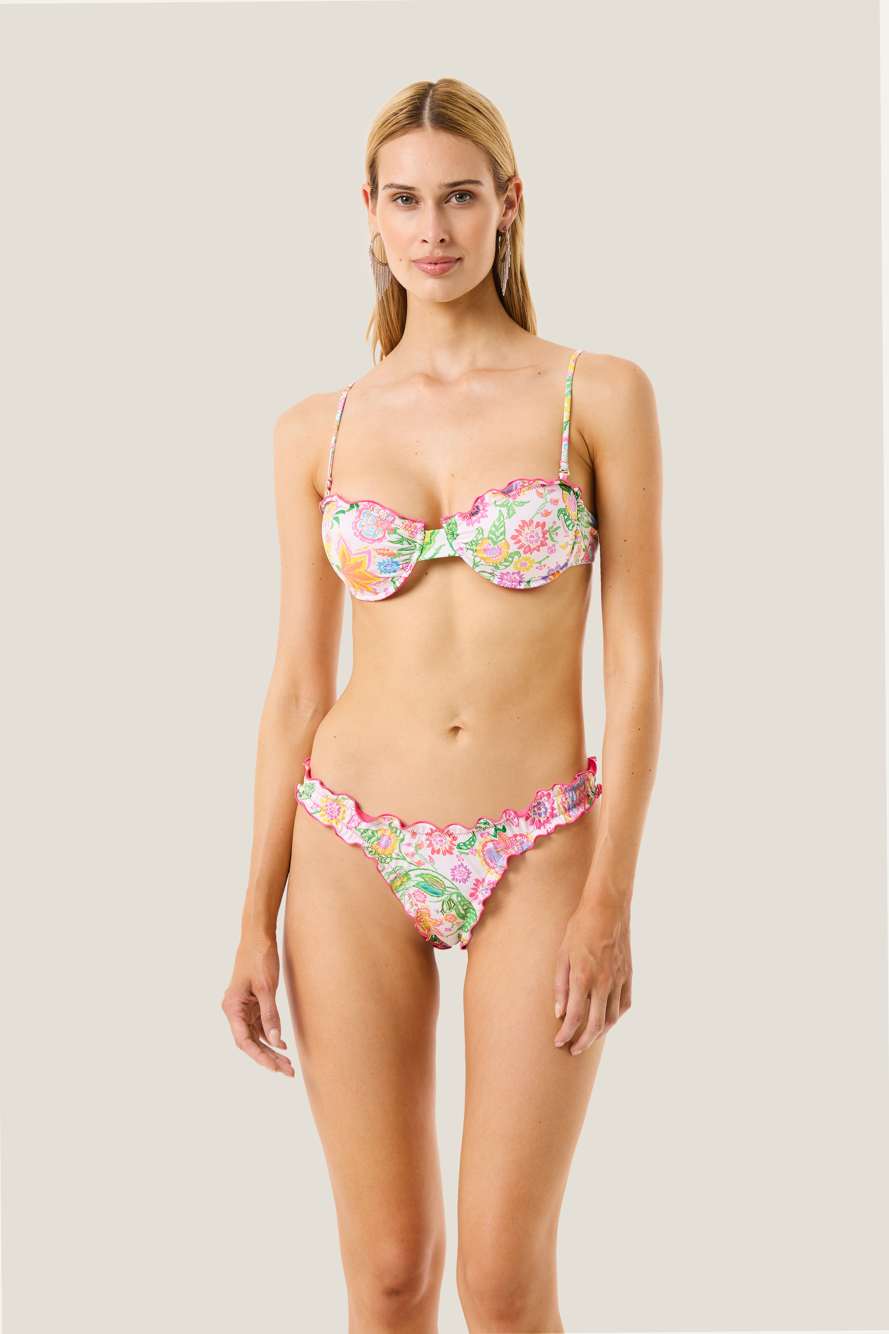 BIKINI BALCONCINO FLOWERS COLORS