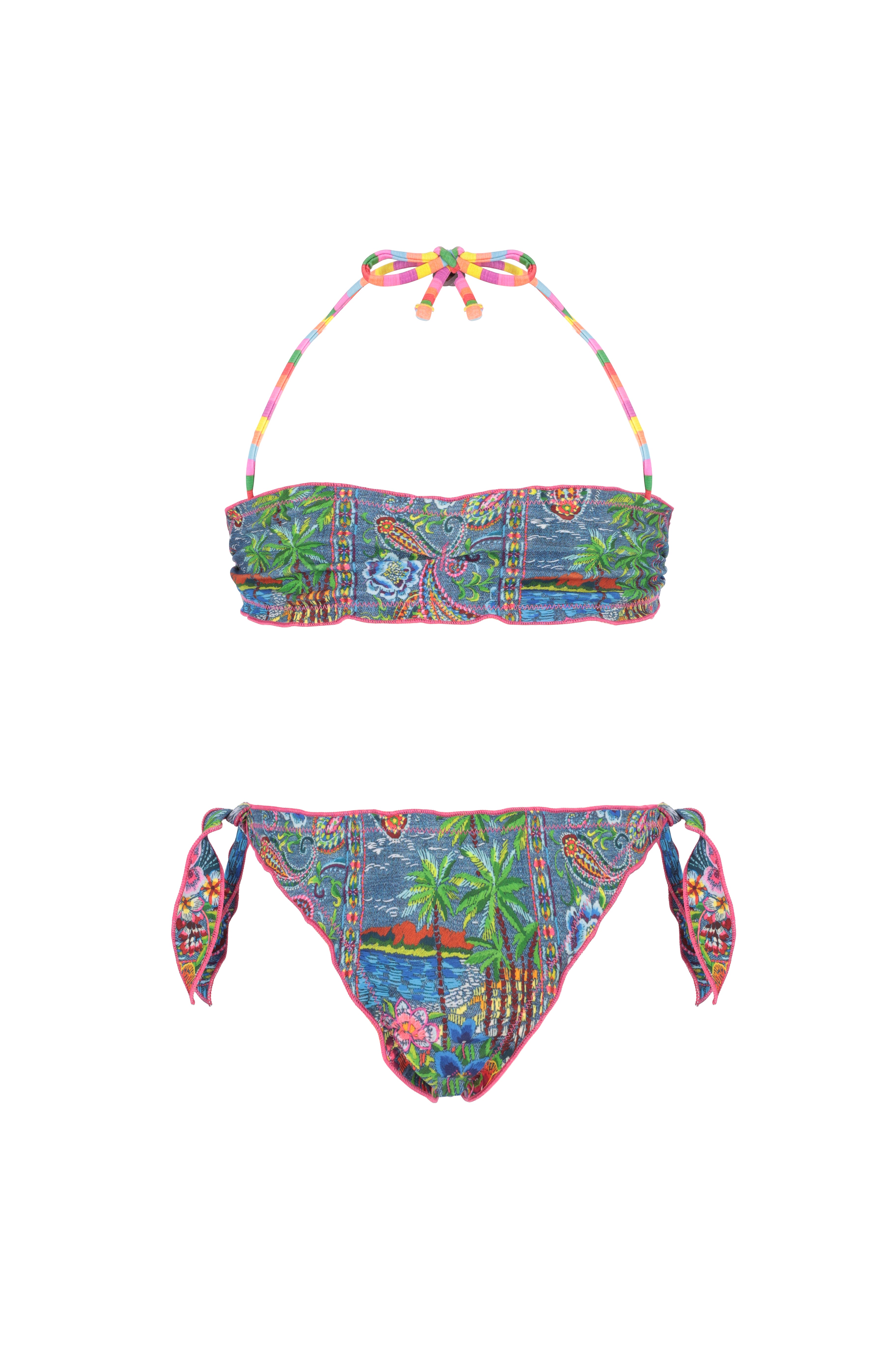 BIKINI FASCIA CON SLIP NODI SMAMBOLATO