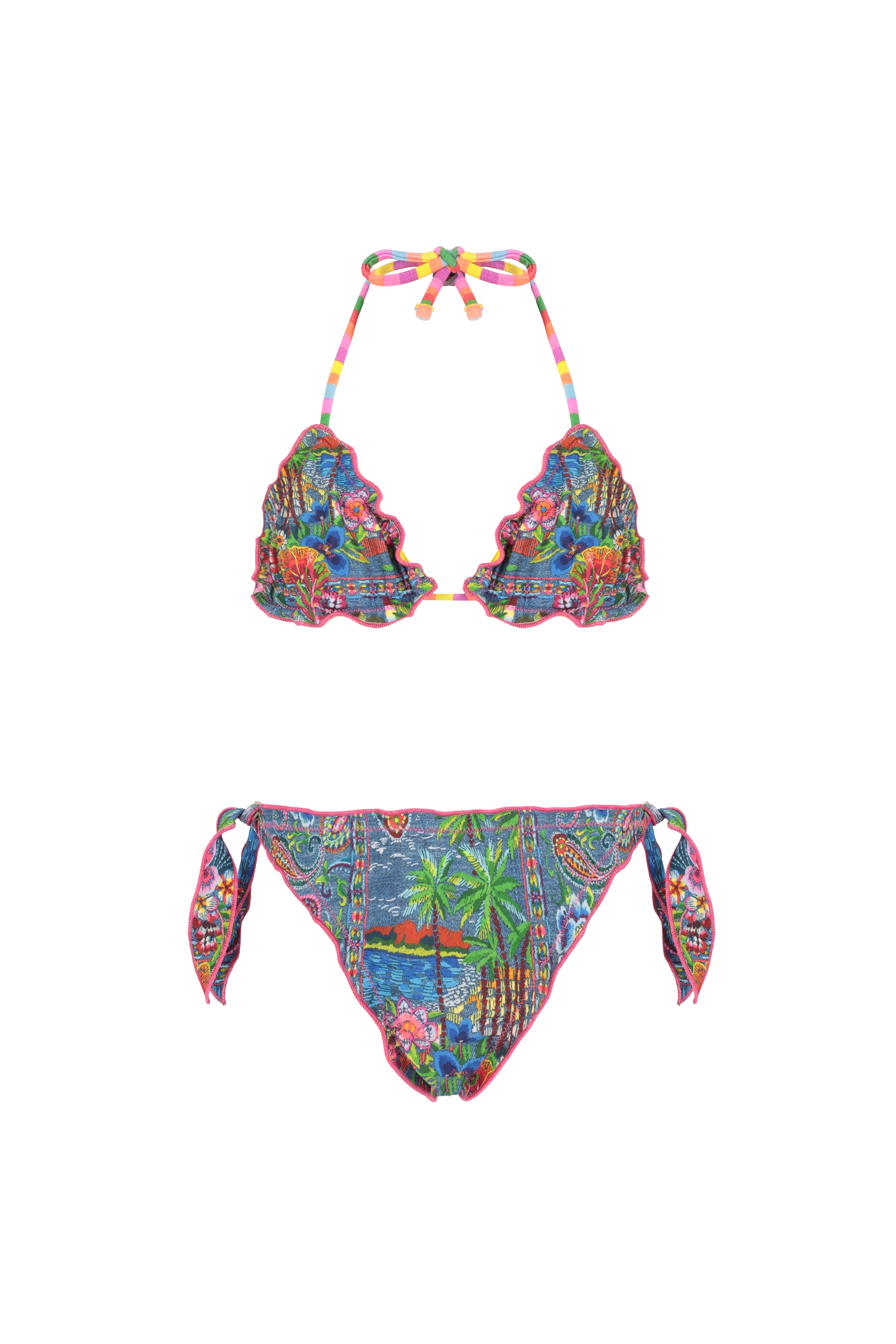 BIKINI TRIANGOLO CON SLIP NODI