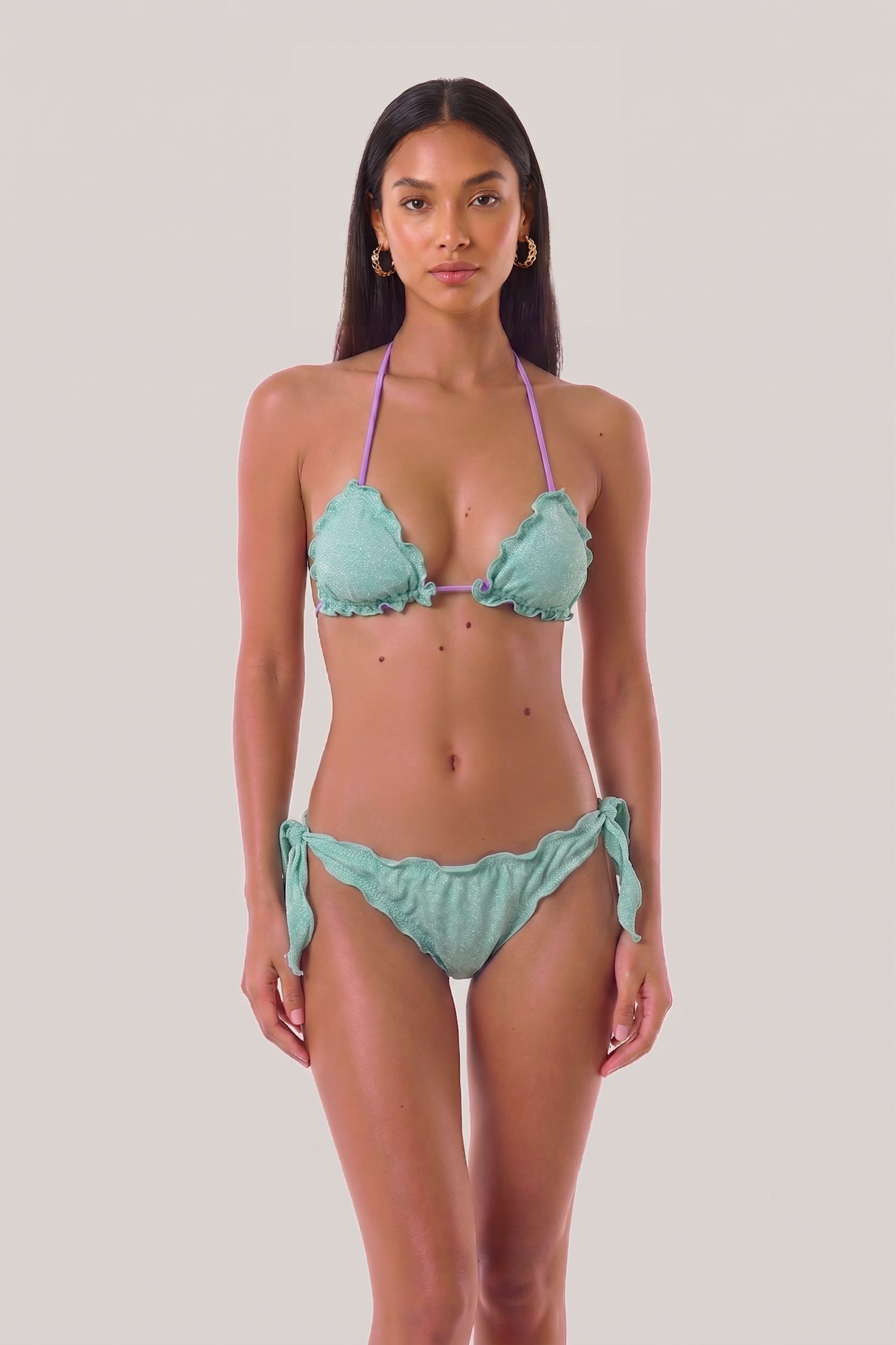 BIKINI TRIANGOLO E SLIP GLITTER