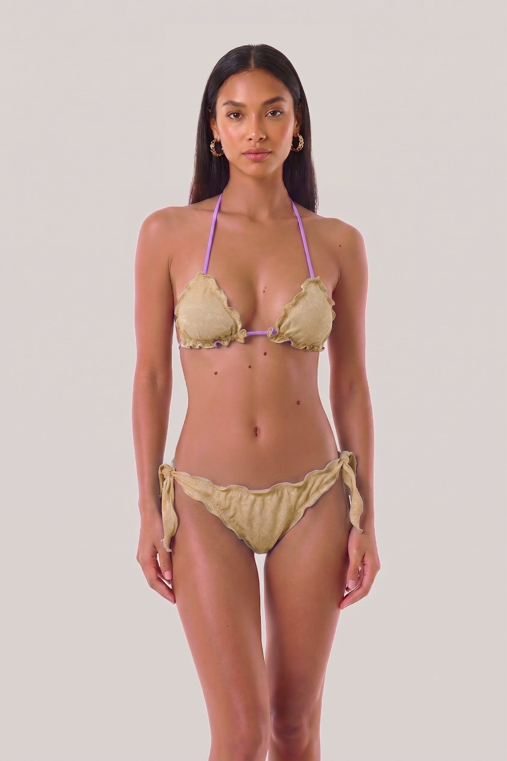 BIKINI TRIANGOLO E SLIP GLITTER