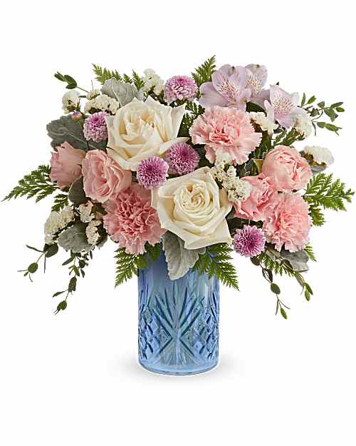 Blue | Mixed Bouquets | Blue Belle Bouquet | Same Day Flower Delivery by Teleflora