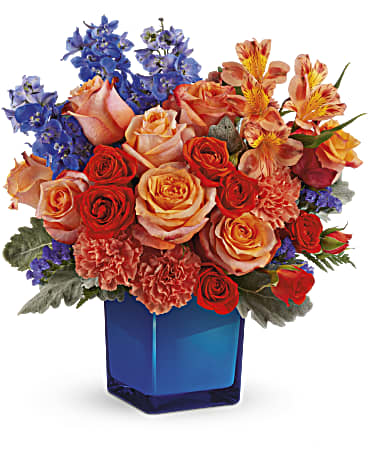 Blue | Mixed Bouquets | Blue Daydream Bouquet | Same Day Flower Delivery by Teleflora