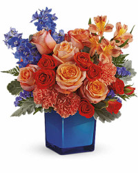 Blue | Mixed Bouquets | Blue Daydream Bouquet | Same Day Flower Delivery by Teleflora