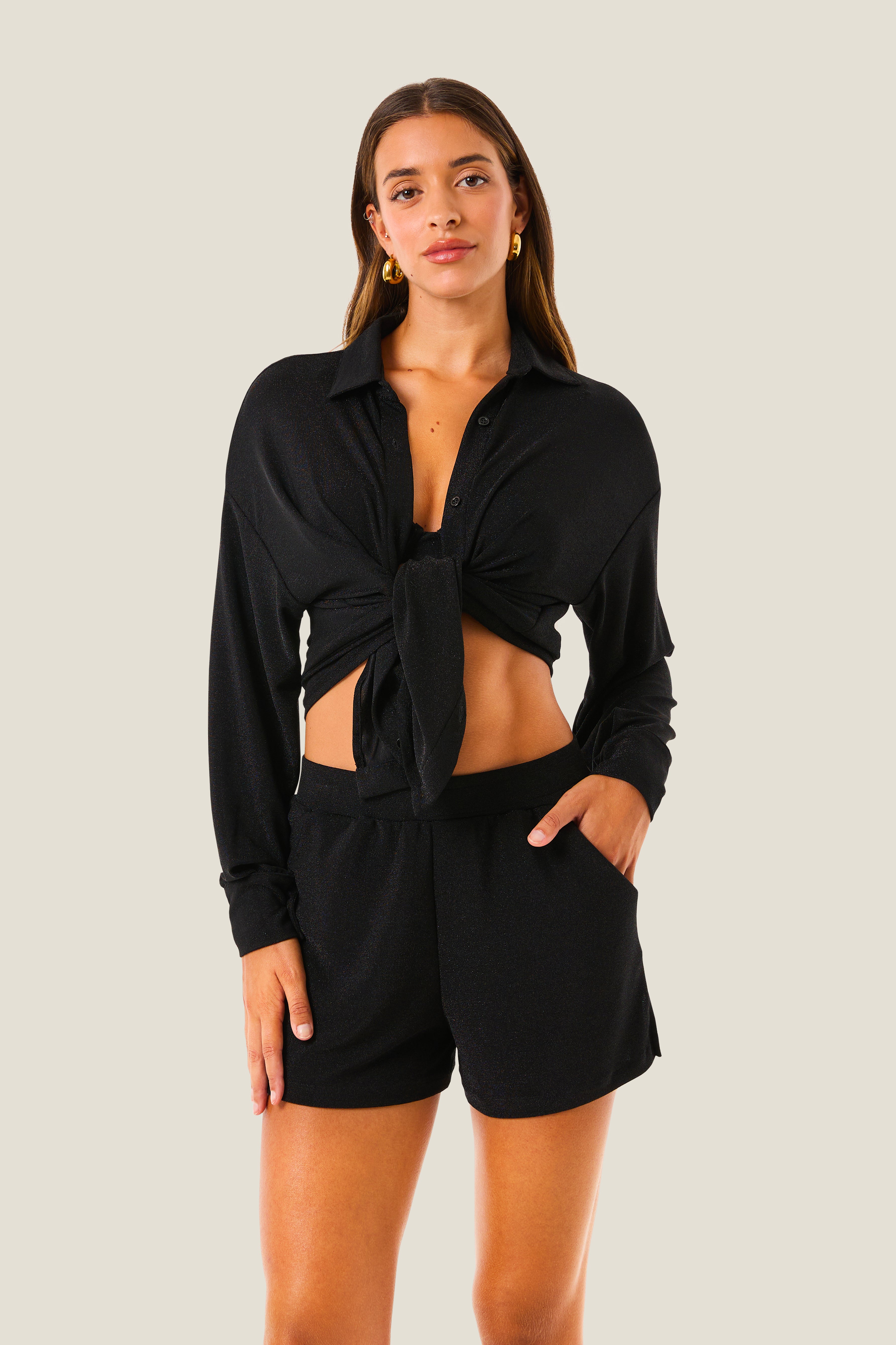 CAMICIA CON NODO LUREX RESORT