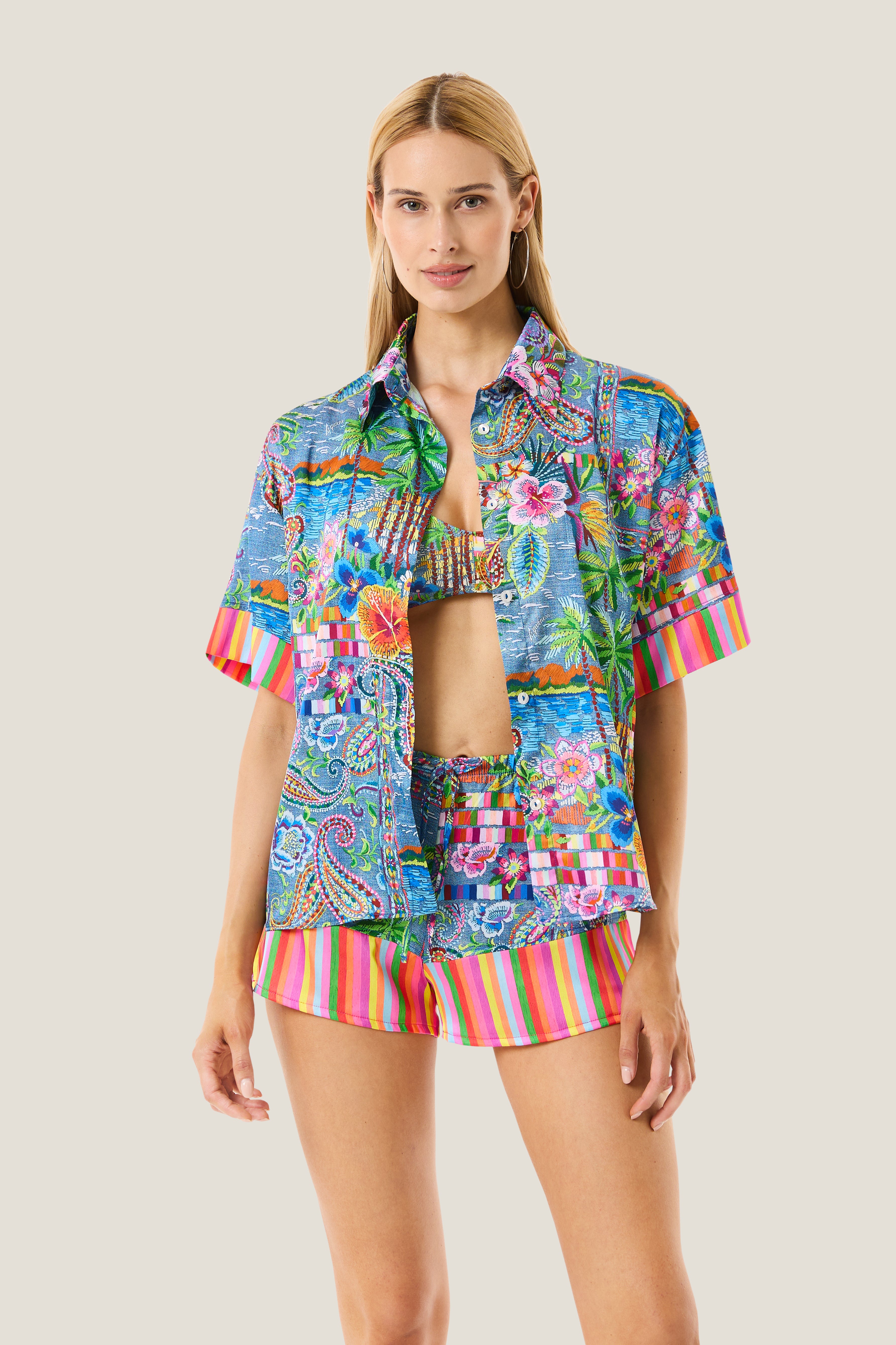 CAMICIA MANICA DENIM MEXICAN
