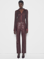 CINDY RECYCLED LEATHER SLIM JEANS