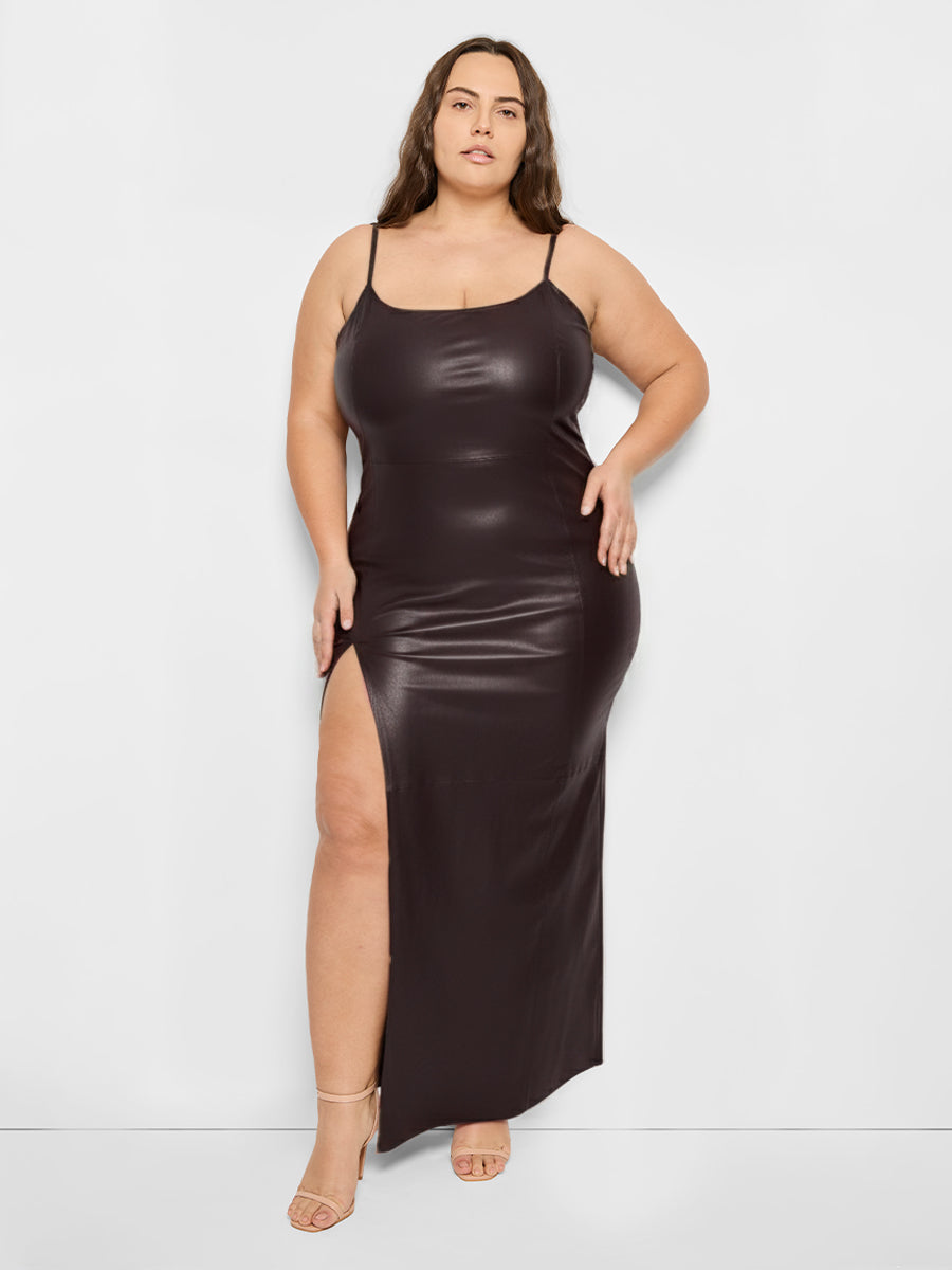 CURVE APHRODITE STRETCH LEATHER DRESS