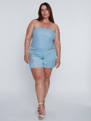 CURVE ARCHER STRETCH LEATHER BUSTIER