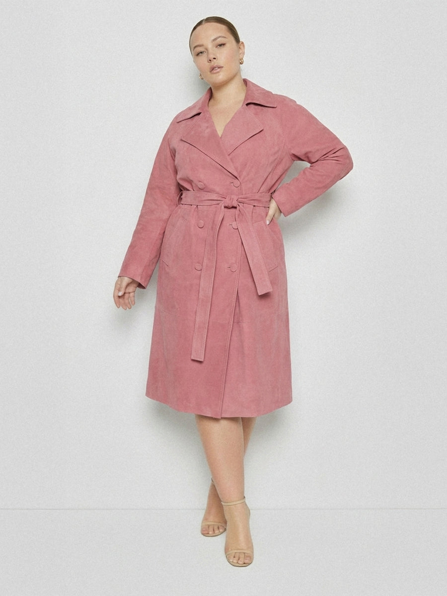 CURVE CANDY SUPERSUEDE TRENCH COAT