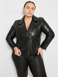 CURVE CULT RECYCLED LEATHER JACKET