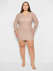 CURVE DEMETER STRETCH LEATHER DRESS