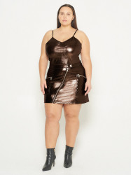 CURVE ELODIE UPCYCLED LEATHER SKIRT