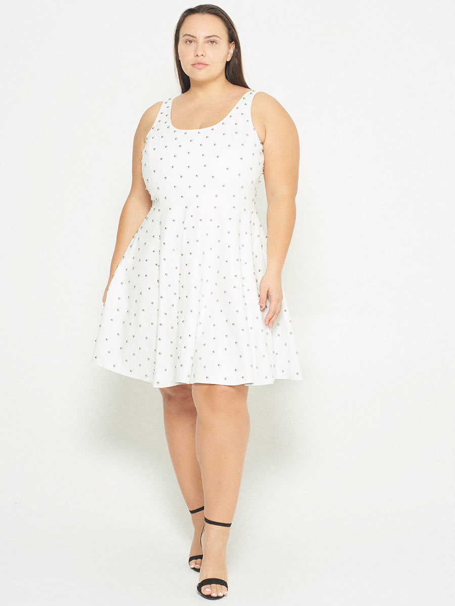 CURVE MARGOT UPCYCLED LEATHER DRESS