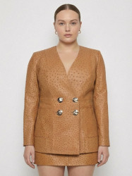 CURVE NADINE UPCYCLED LEATHER BLAZER