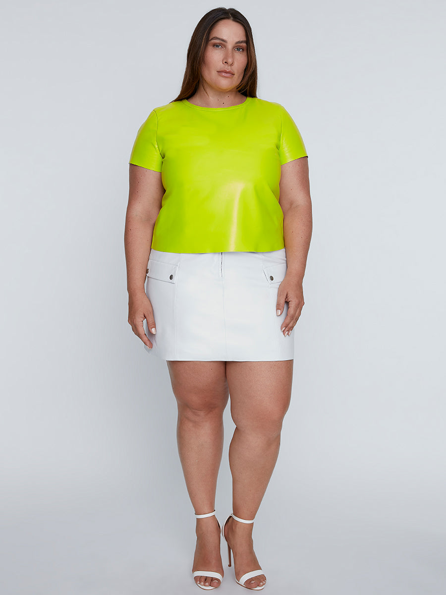 CURVE NEW GUARD RECYCLED LEATHER TEE