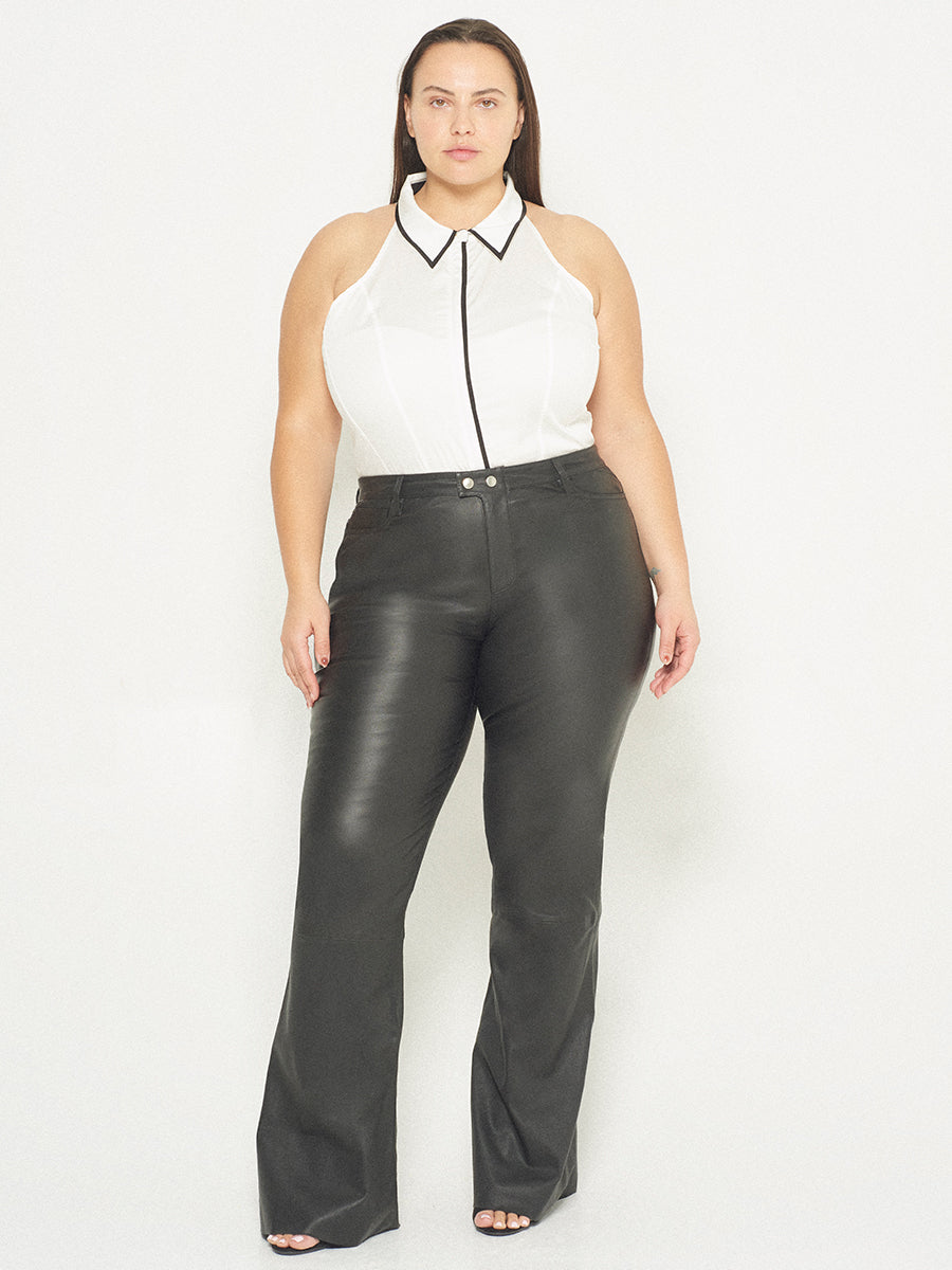 CURVE ROBBIE STRETCH LEATHER FLARES