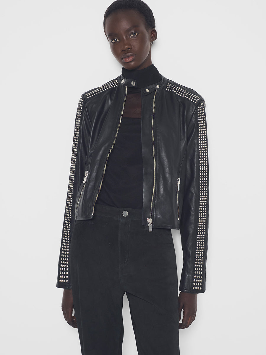 CURVE RYDER UPCYCLED LEATHER JACKET