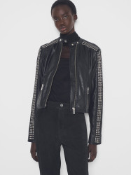 CURVE RYDER UPCYCLED LEATHER JACKET