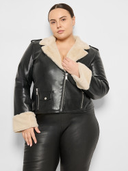 CURVE SYDNEY RECYCLED LEATHER JACKET