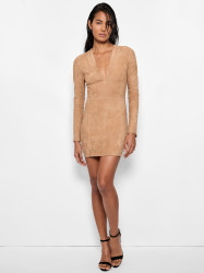 DEMETER STRETCH SUEDE DRESS