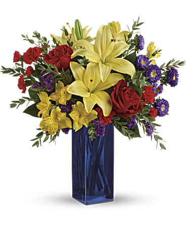 Flying Colors Bouquet | Mixed Bouquets | Same Day Flower Delivery | Multi-Colored | Teleflora
