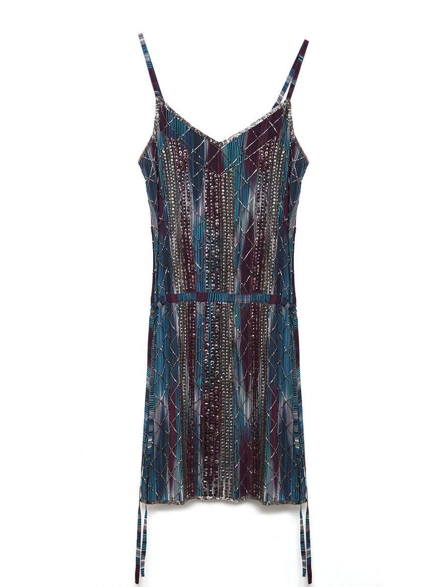 FULL MOON BEADED DRESS