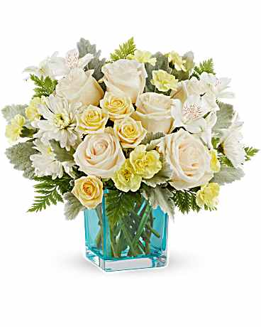 Green | Mixed Bouquets | Evergreen Meadows Bouquet | Same Day Flower Delivery by Teleflora