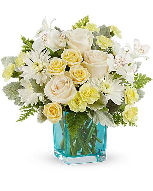 Green | Mixed Bouquets | Evergreen Meadows Bouquet | Same Day Flower Delivery by Teleflora