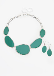 Hammered Necklace Set