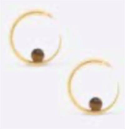 KHIRY Isha Hoops with Stone