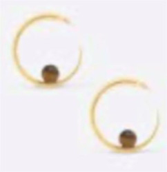 KHIRY Isha Hoops with Stone