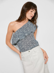 LA FLEUR ONE SHOULDER TOP
