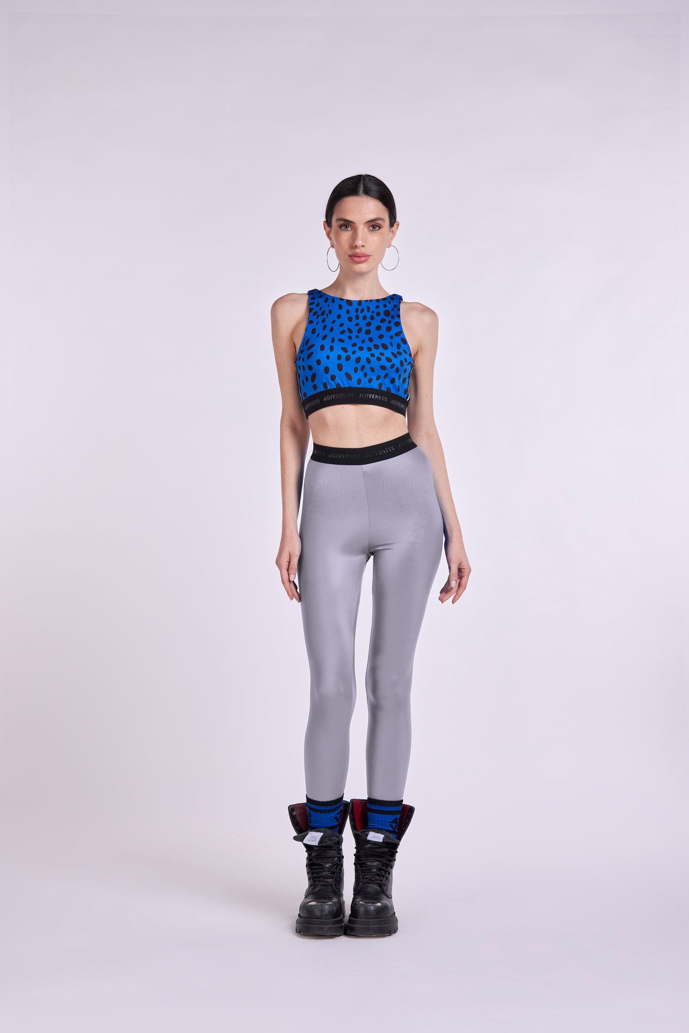 Leggings in Lycra with elastic logo