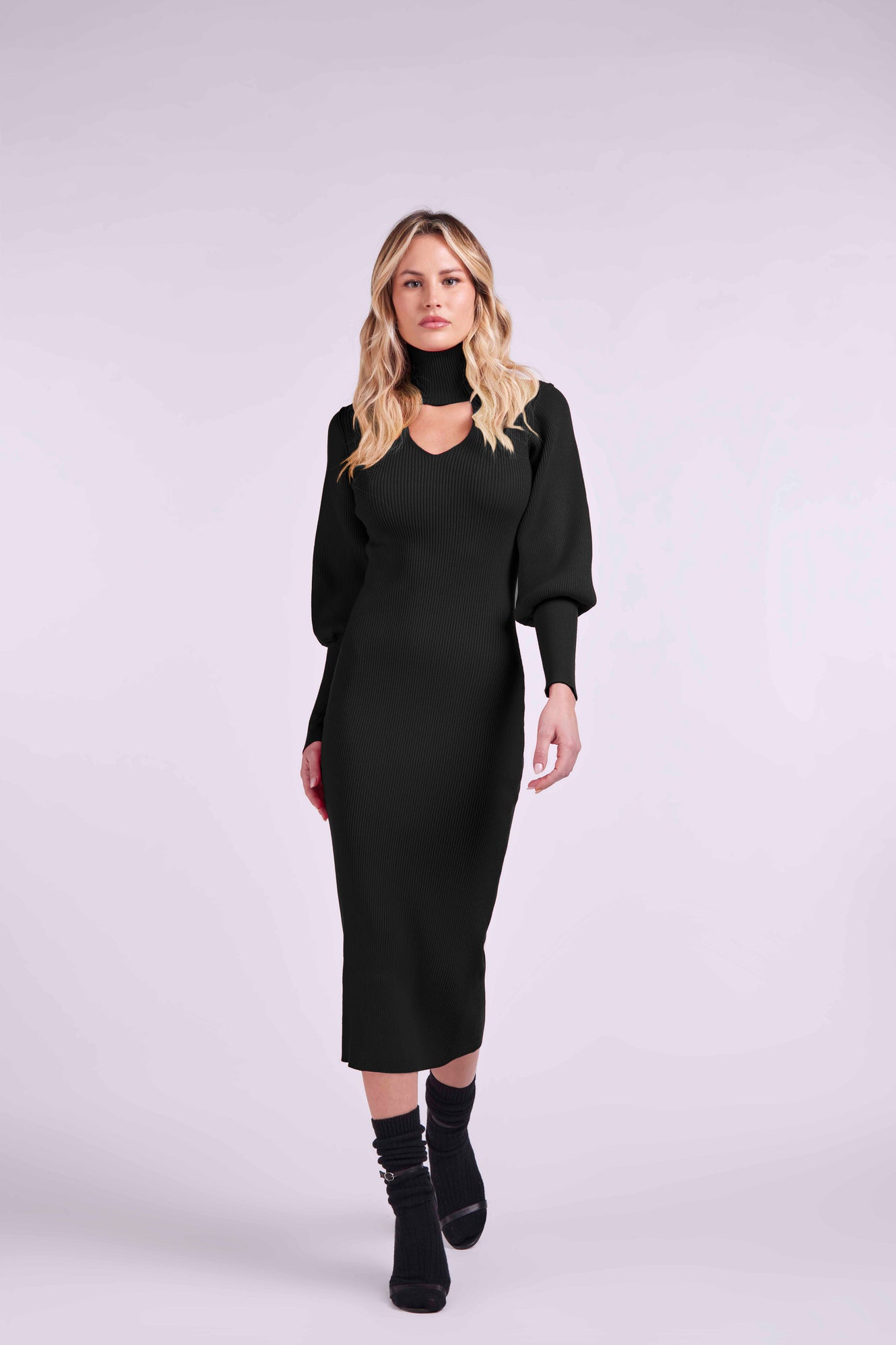 Long knitted dress