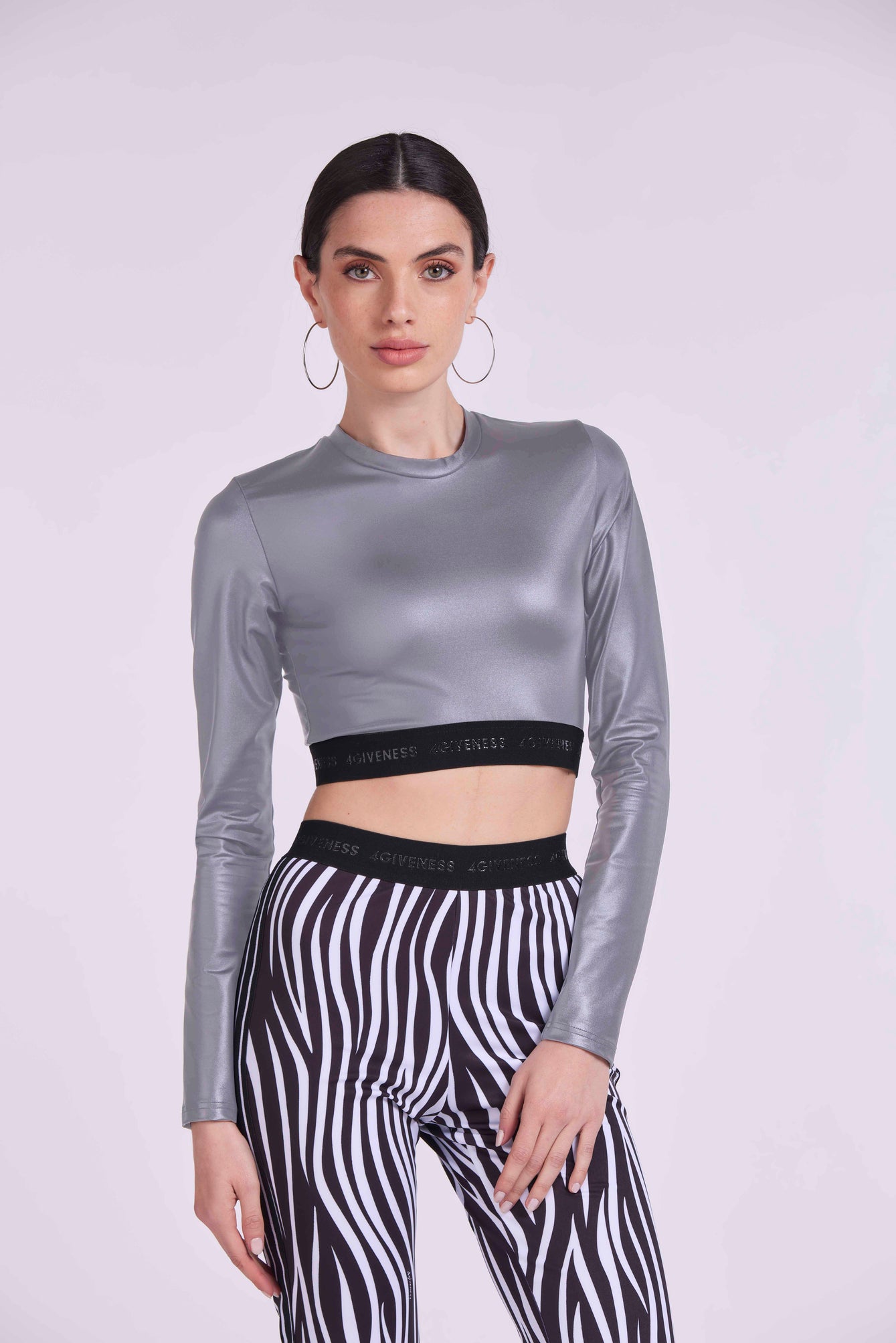 Long sleeve in Lycra with elastic logo