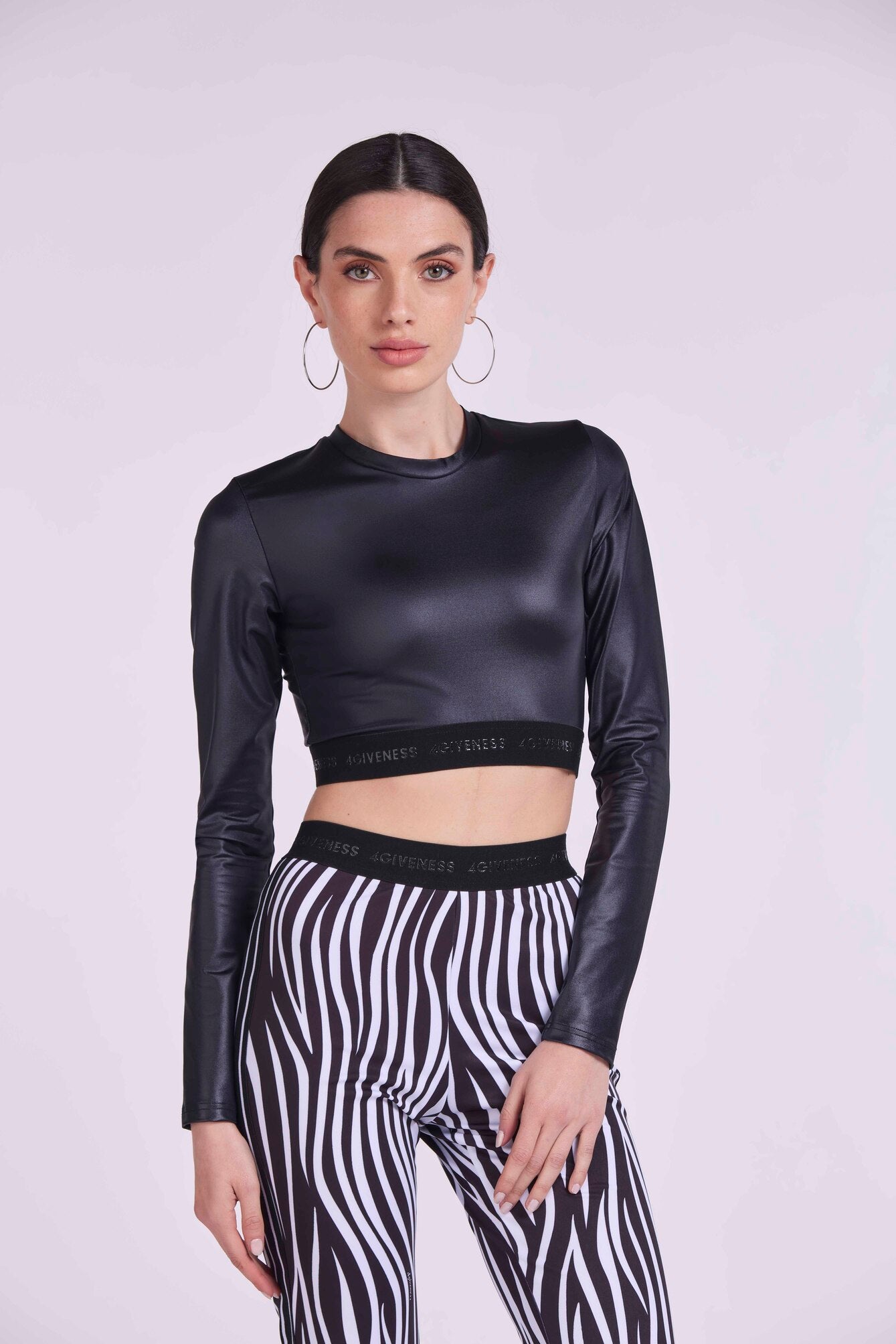 Long sleeve in Lycra with elastic logo