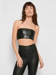 MAGRA RECYCLED LEATHER TOP