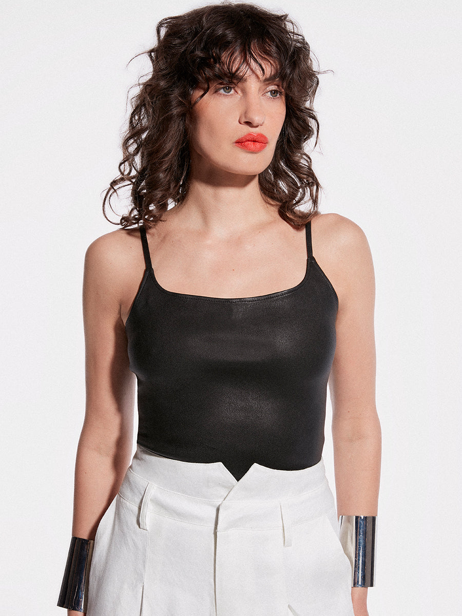 MEMPHIS STRETCH LEATHER TANK