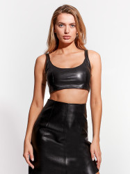 MERCURY RECYCLED LEATHER BRALETTE