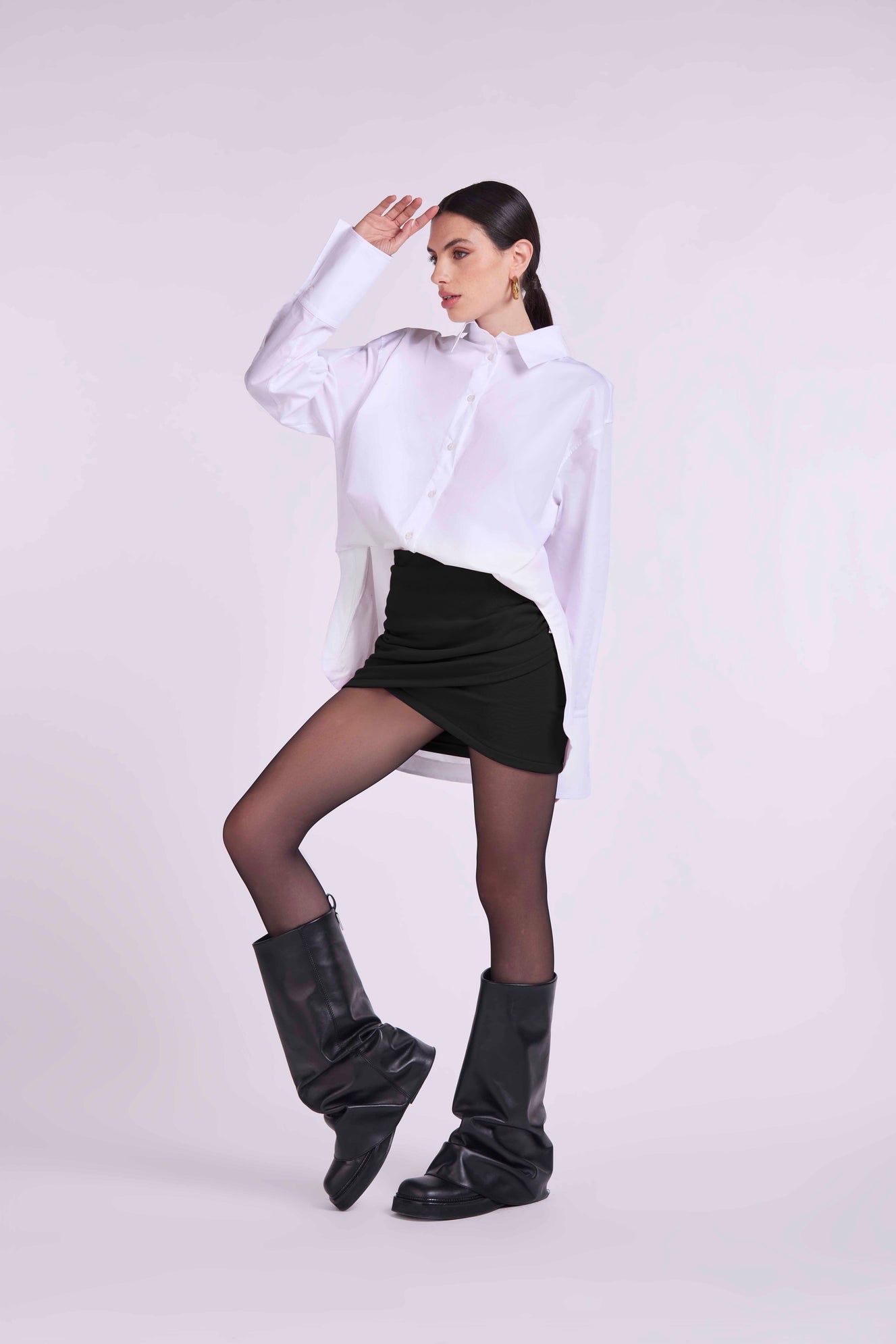 Mini and embroidery "4GVS" Skirt