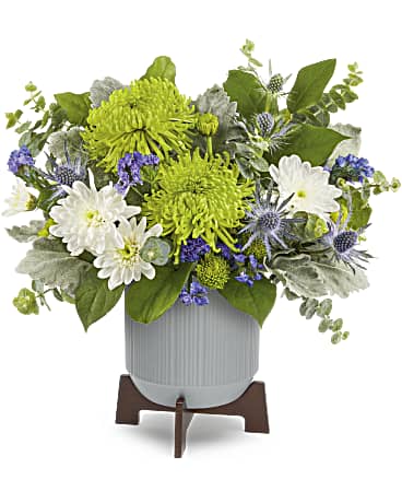 Modern Chic Bouquet | Chrysanthemums | Same Day Flower Delivery | Multi-Colored | Teleflora