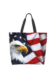 Modlily American Flag Red Open Shoulder Bag - One Size
