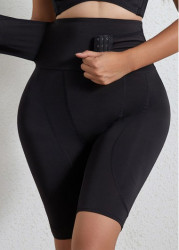 Modlily Black Color High Waisted Detail Panties - S